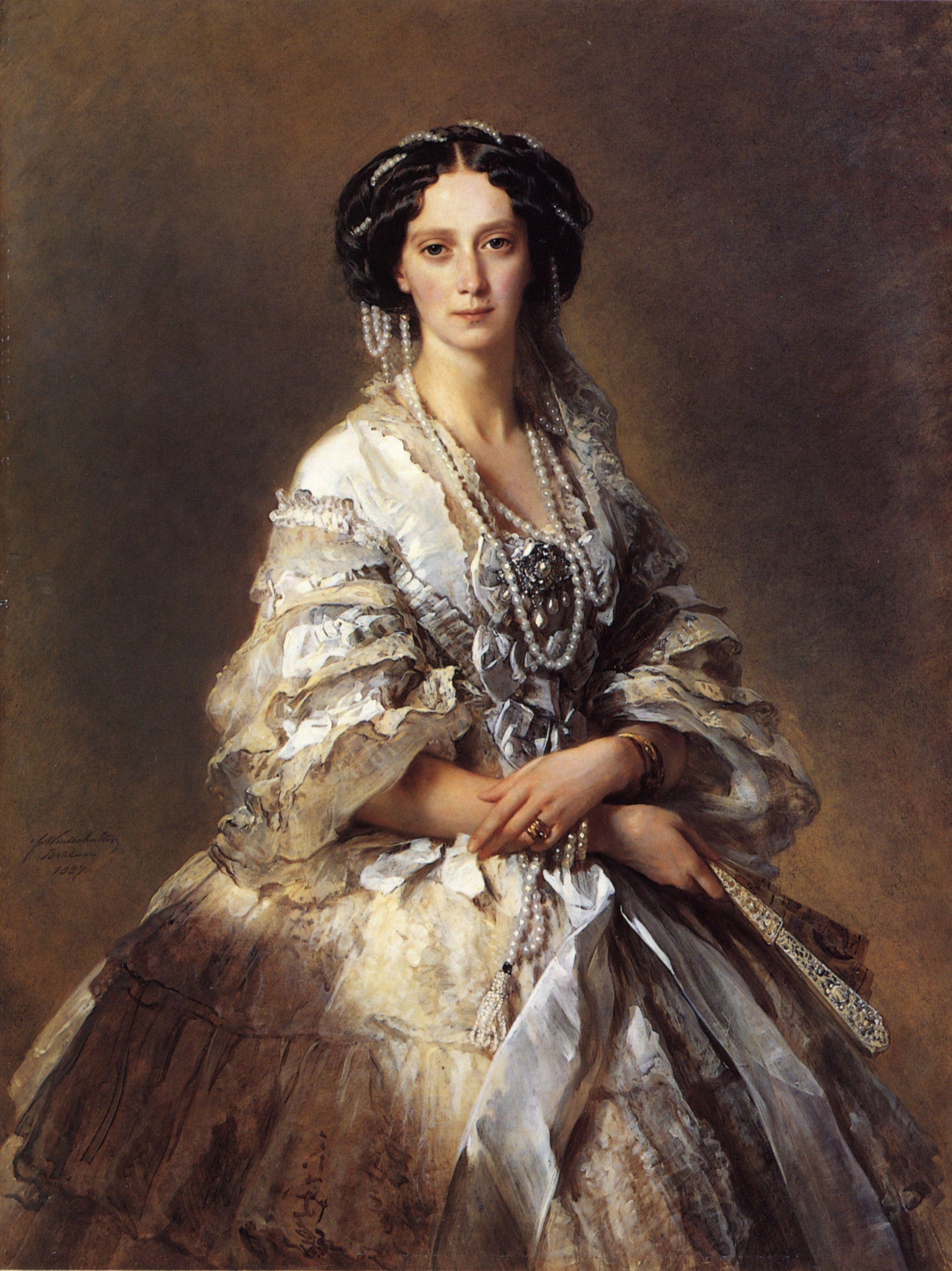 The Empress Maria Alexandrovna of Russia by Franz Xavier Winterhalter