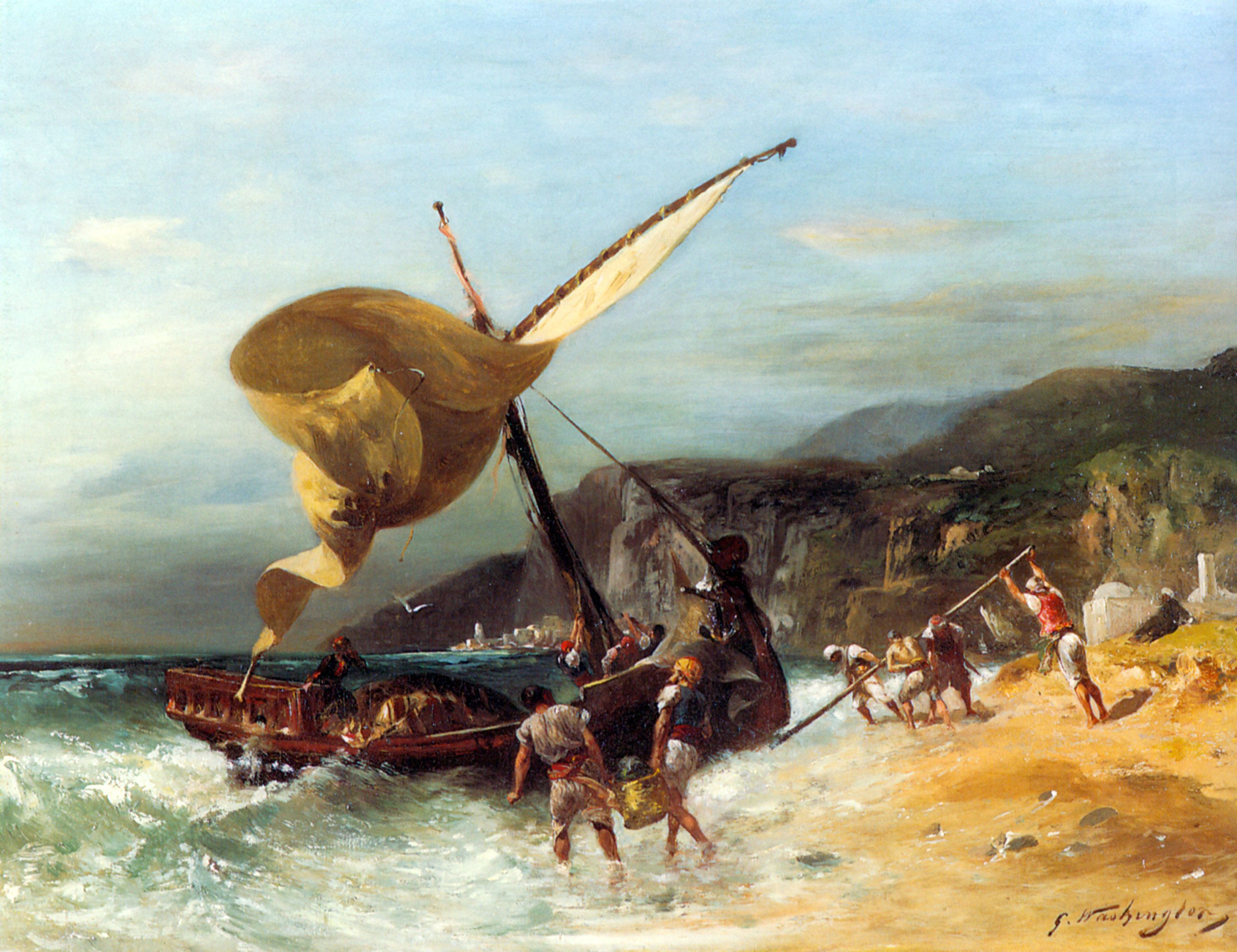 The Fishermens Departure by Georges Washington