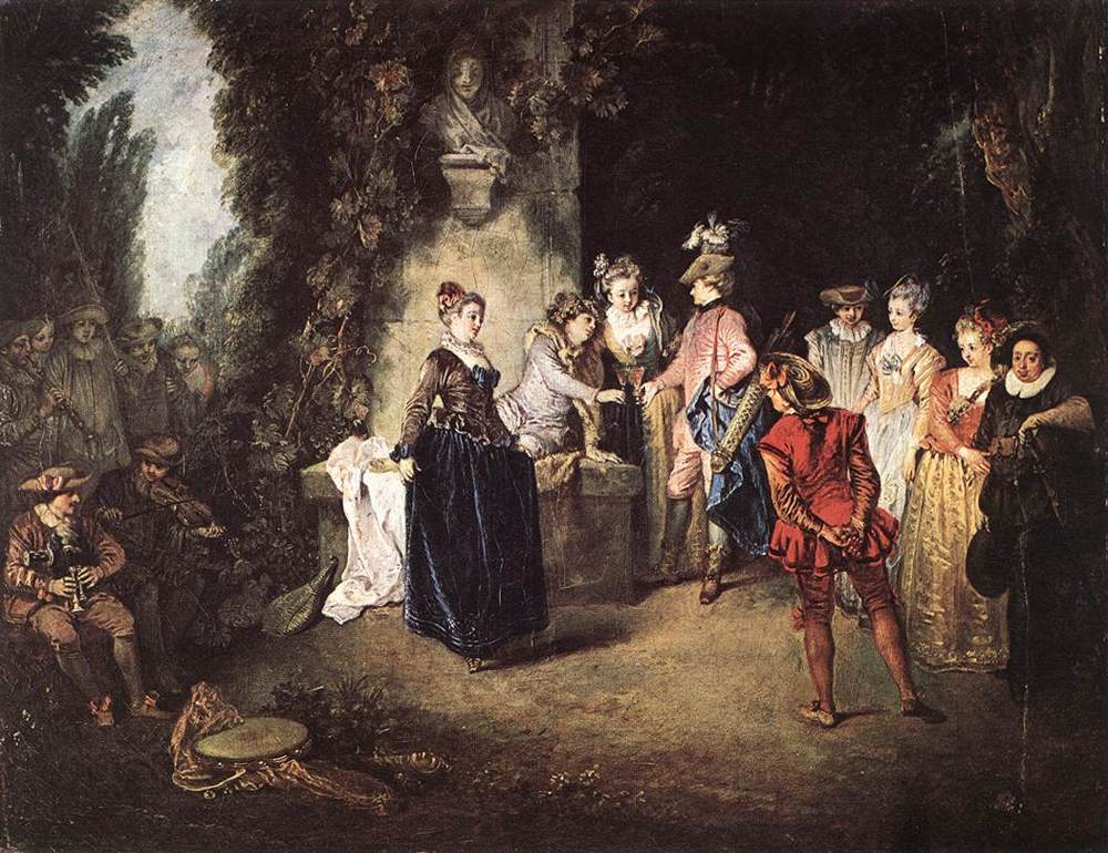 The French Comedy by Jean Antoine Watteau