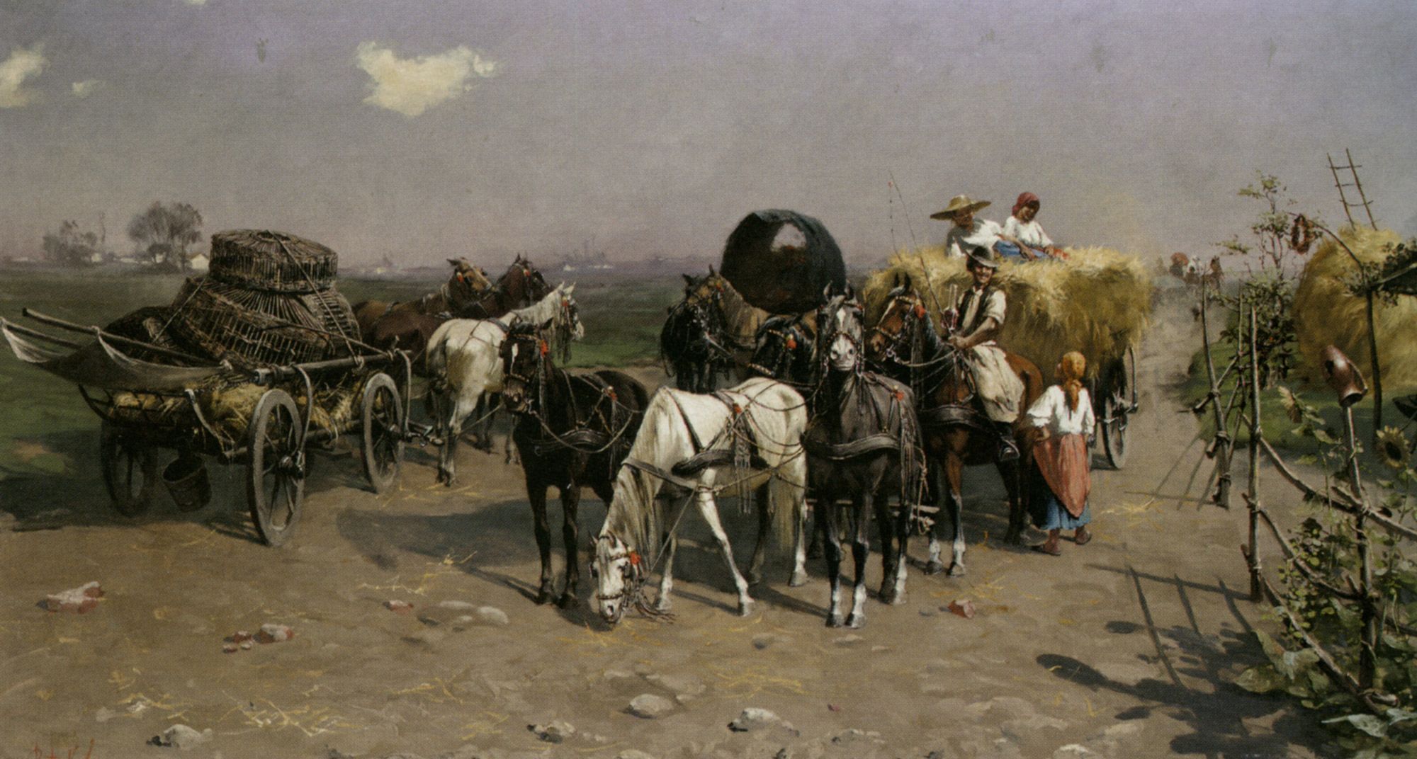 The Hay Makers by Laszlo Pataky Von Sospatak