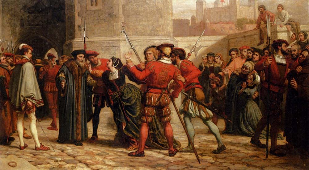 The Meeting Of Sir Thomas More With His Daughter After His Sentence Of Death by William Frederick Yeames