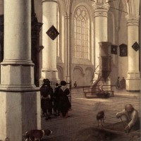 The New Church at Delft by Hendrick van Vliet
