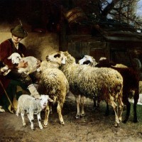 The Young Shepherd by Heirich von Zugel