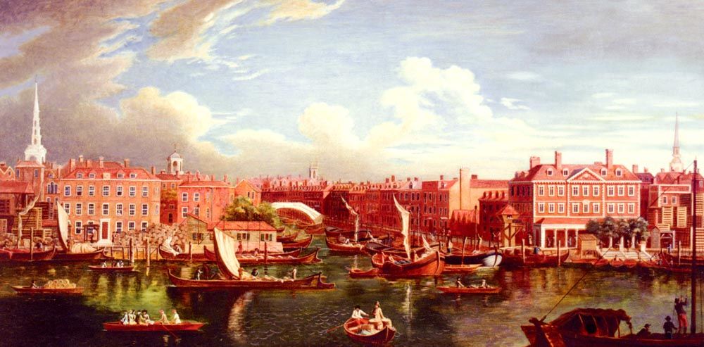 View Of The Thames At The Joining Of The River Fleet by Samuel Wale