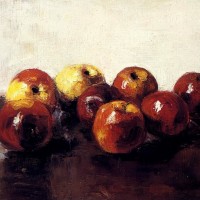 A Still Life Of Apples by Lessur Ury