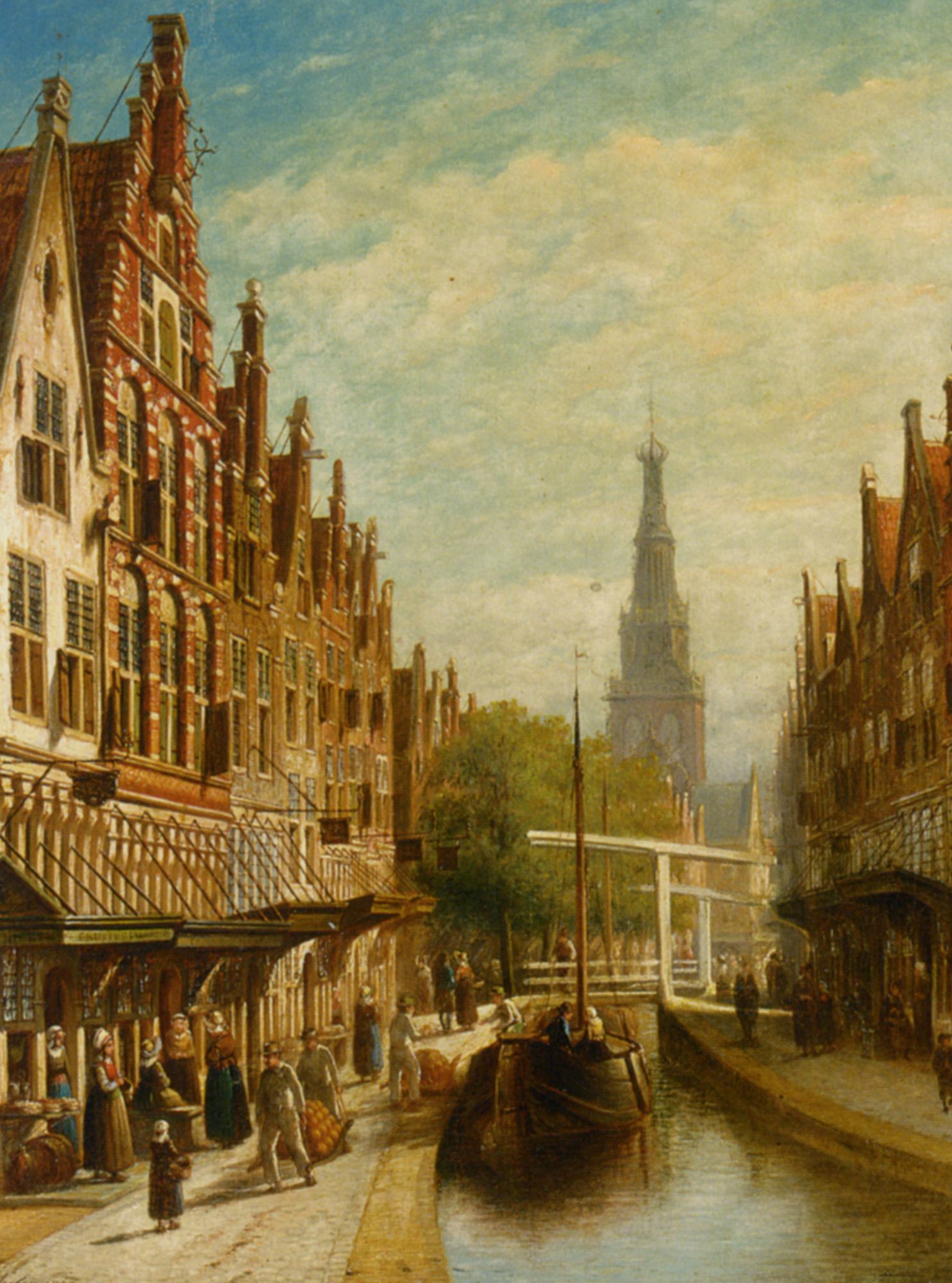 A View of Alkmaar by Pieter Gerard Vertin
