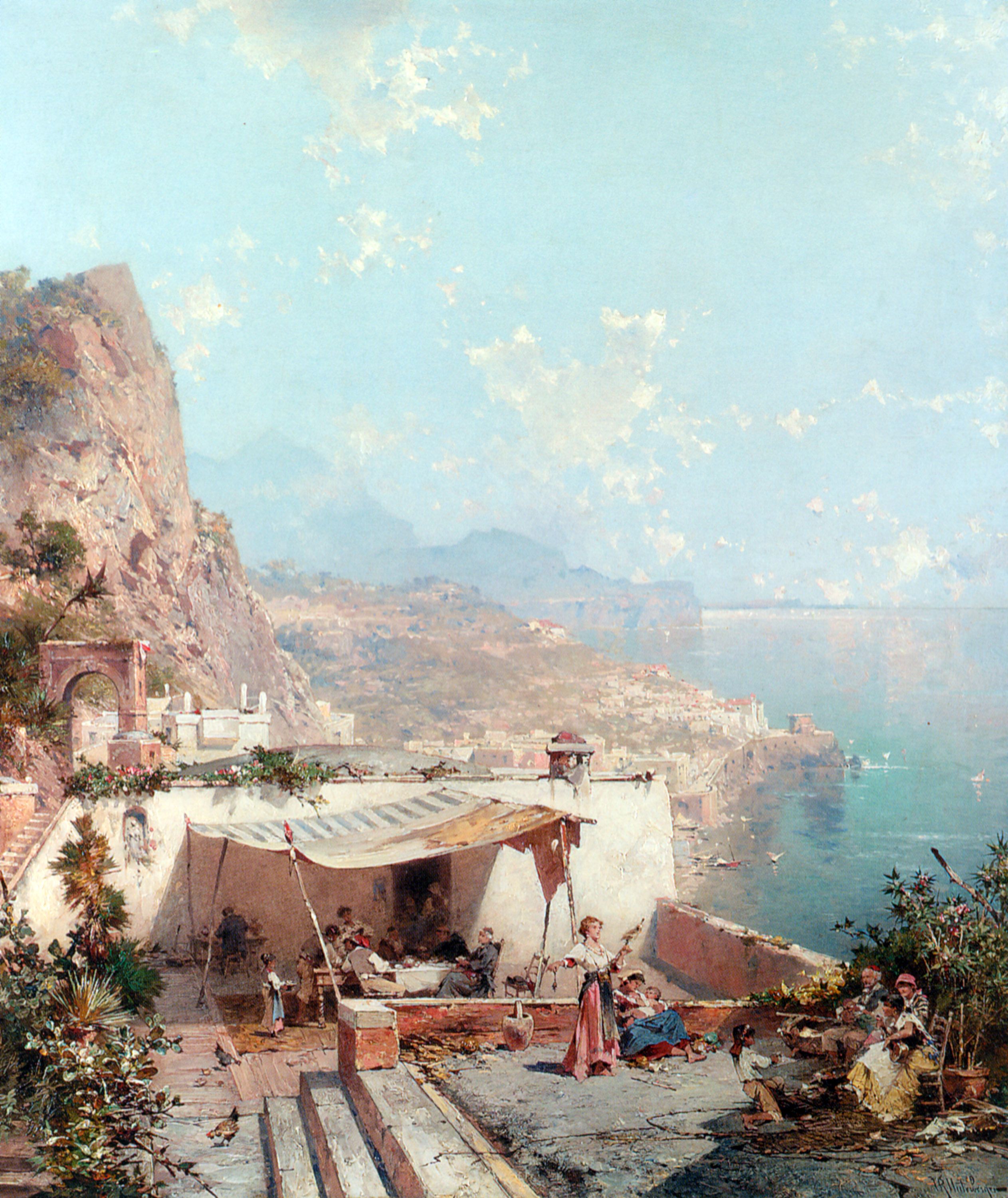 Amalfi Golfe de Salerne by Franz Richard Unterberger