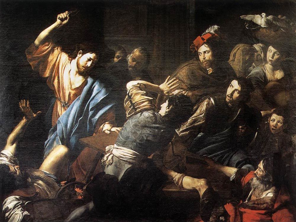 Christ Driving the Money Changers out of the Temple by Jean de Boulogne Valentin