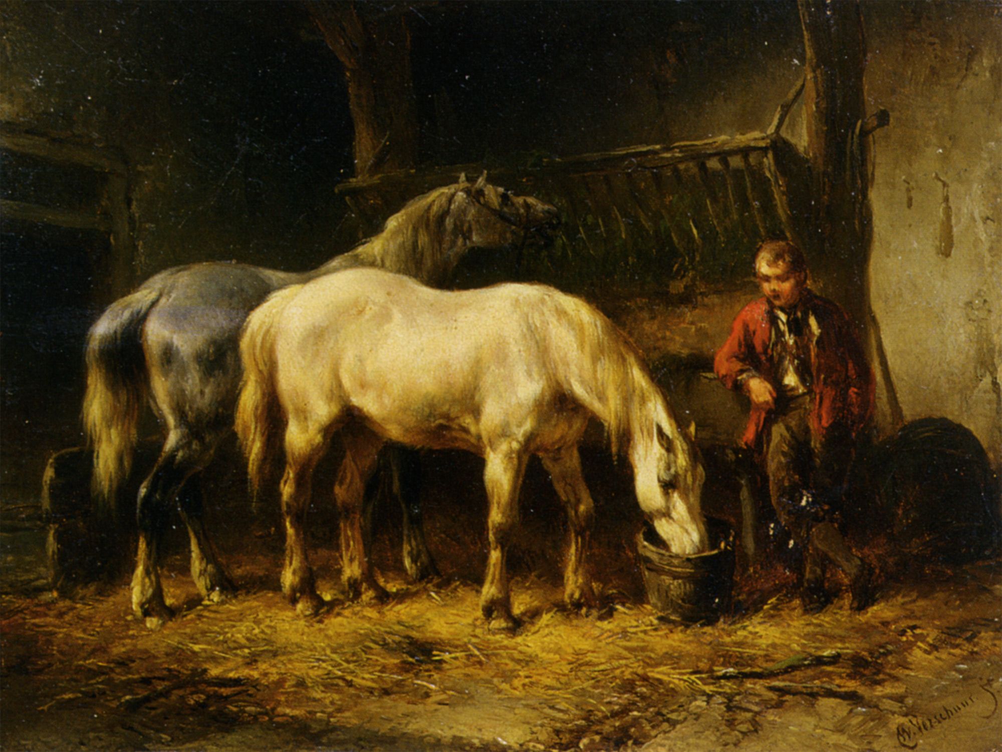 Feeding the Horses by Wouter Verschuur