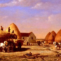 Haymaking by Jules Jacques Veyrassat