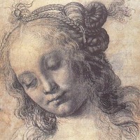 Head of a Girl (study) by Andrea del Verrocchio