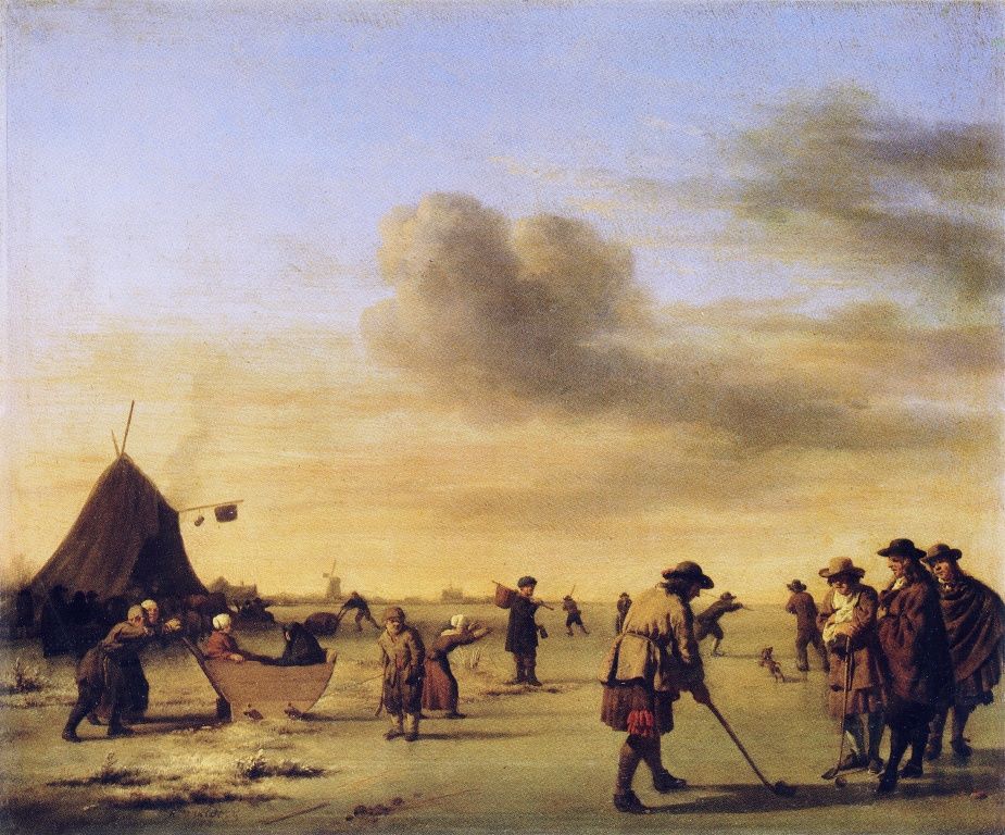 Kolf on the Ice near Haarlem by Adriaen van de Velde