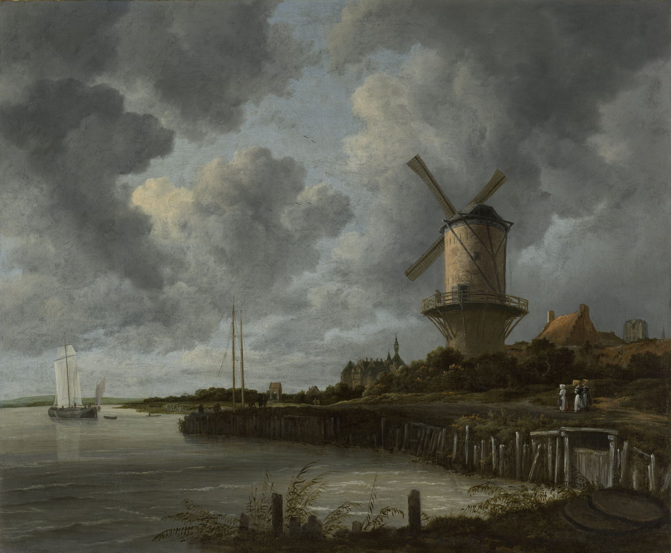 Mill at Wijk near Duursteede by Jacob van Ruisdael