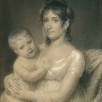Mrs. Daniel Strobel, Jr. (Anna Church Strobel) and Her Son, George by John Vanderlyn