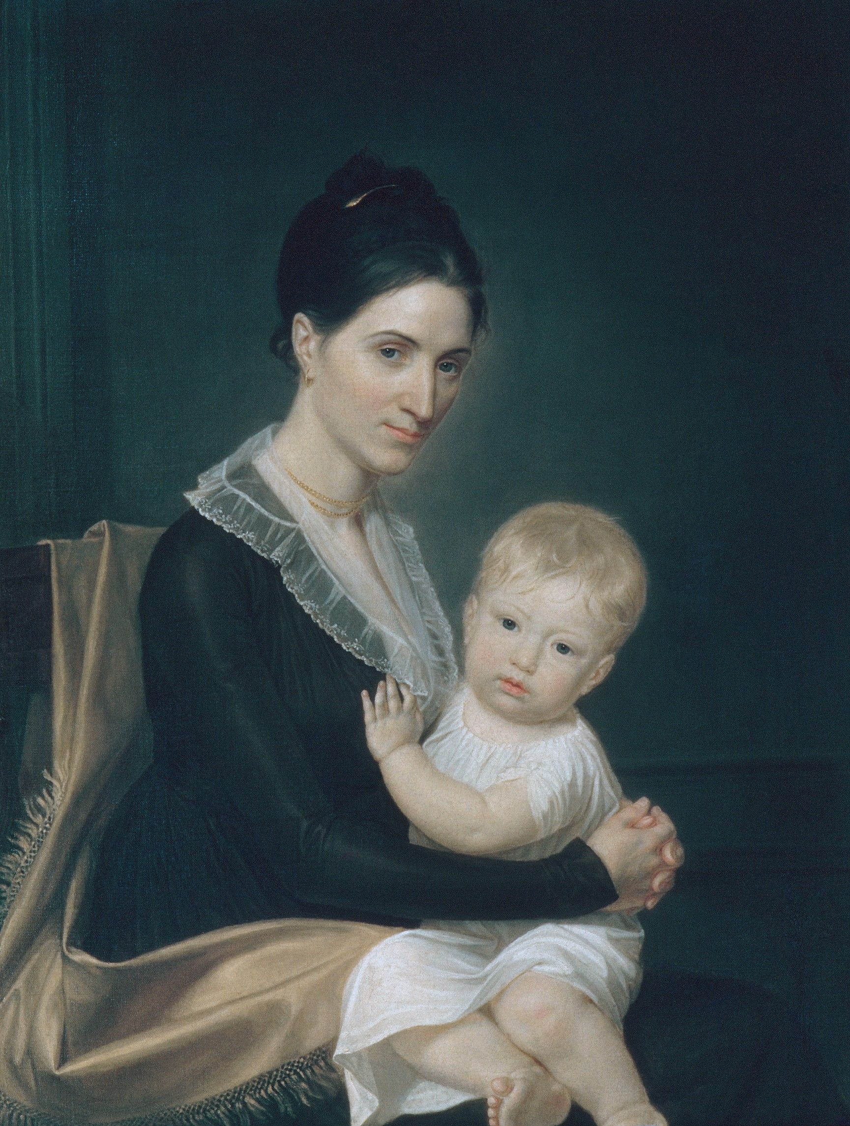 Mrs Marinus Willett and Her Son Marinus Jr by John Vanderlyn