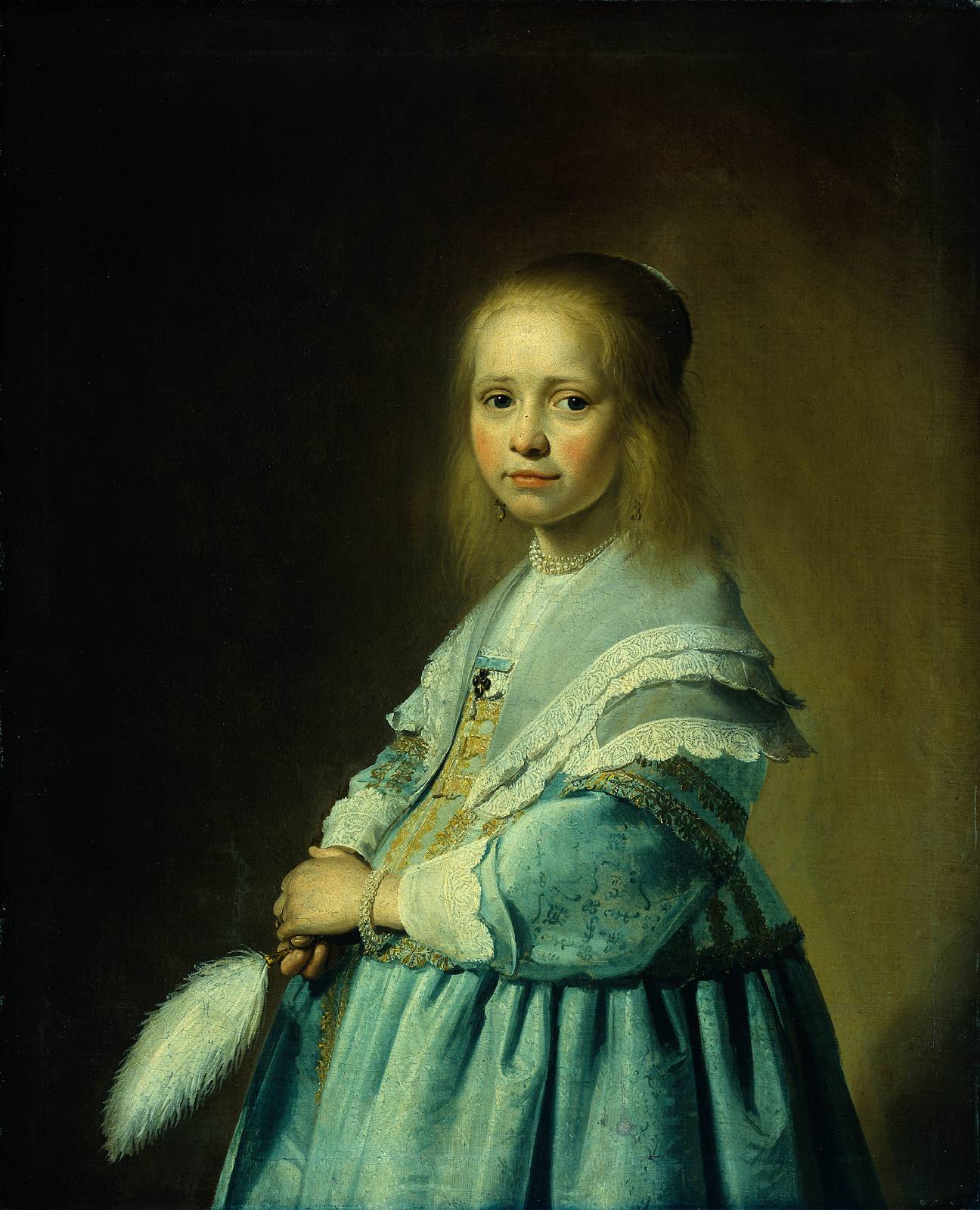 Portrait of a Girl Dressed in Blue by Johannes Cornelisz Verspronck