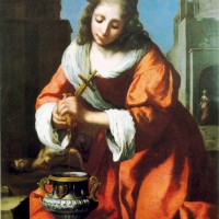 Saint Praxidis by Johannes Vermeer