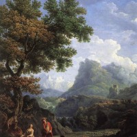 Shepherd in the Alps by Claude-Joseph Vernet