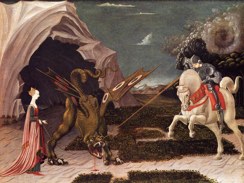 St George And The Dragon by Paolo Uccello