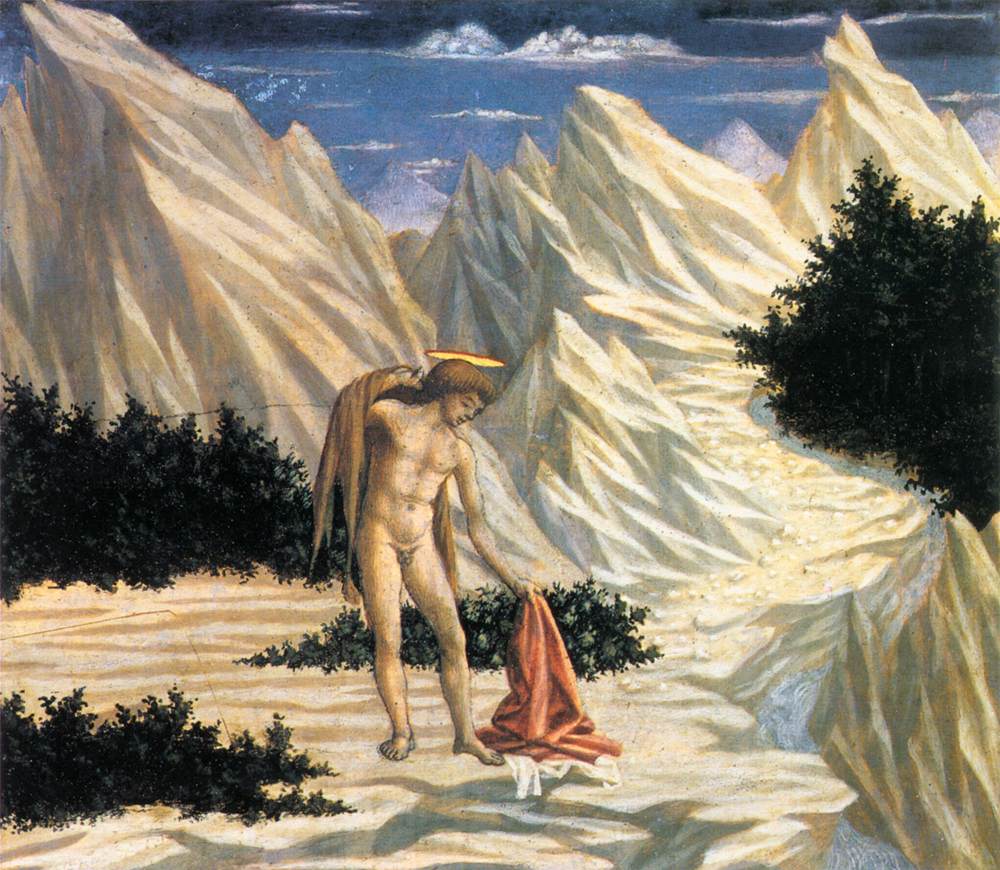 St John in the Wilderness predella 2 by Domenico Veneziano