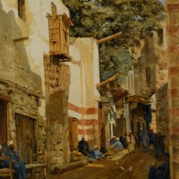 Street of the Sharbouri Cairo by John Varley Junior