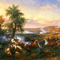 The Battle of Habra, Algeria, in December 1835 Between Emir Abd El Kadar and the Duke of Orleans by Horace Vernet