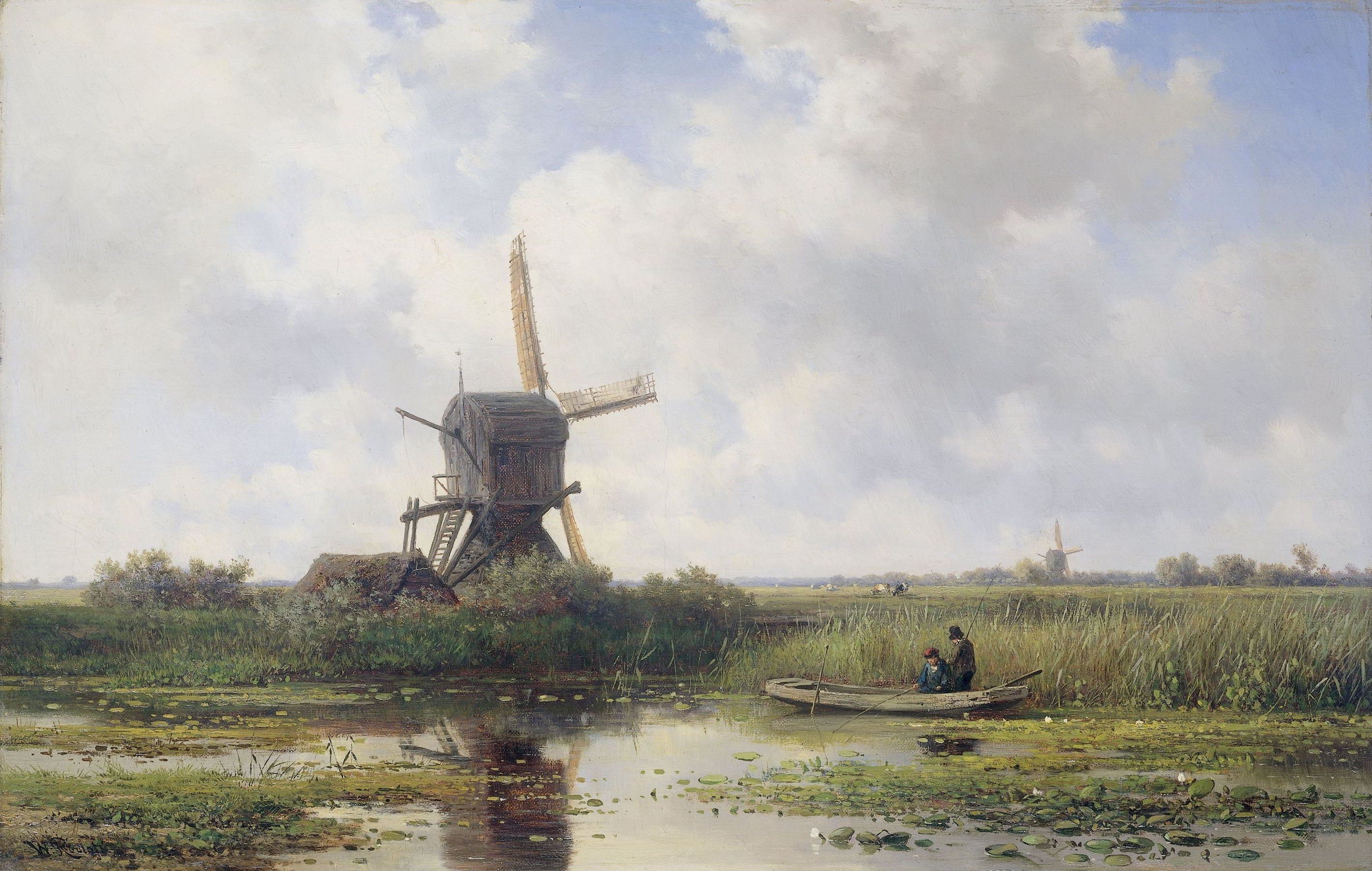The Gein River Near Abcoude by Willem Roelofs