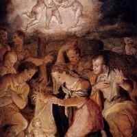 The Nativity With The Adoration Of The Shepherds by Giorgio Vasari