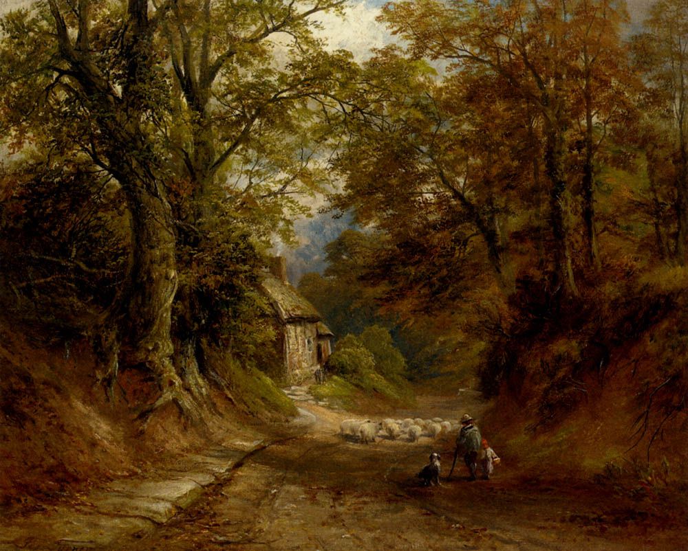 The Old Cottage Littleover Lane by George Turner