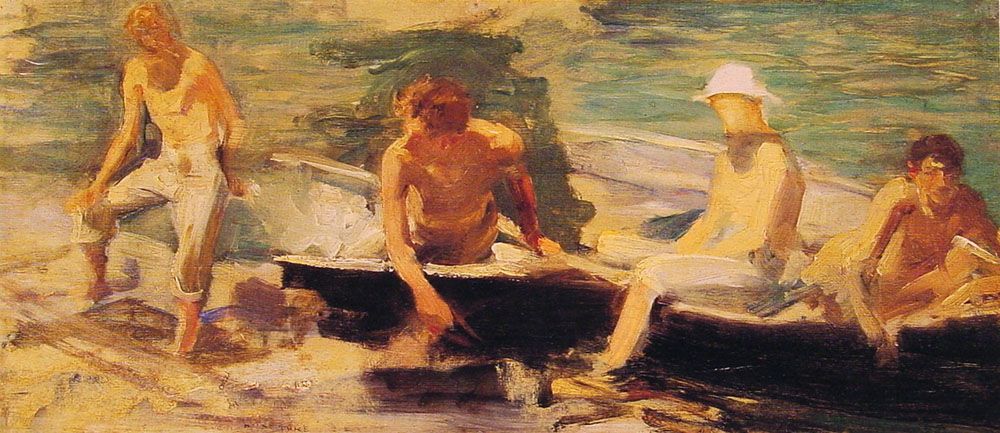 The Rowing Party by Henry Scott Tuke