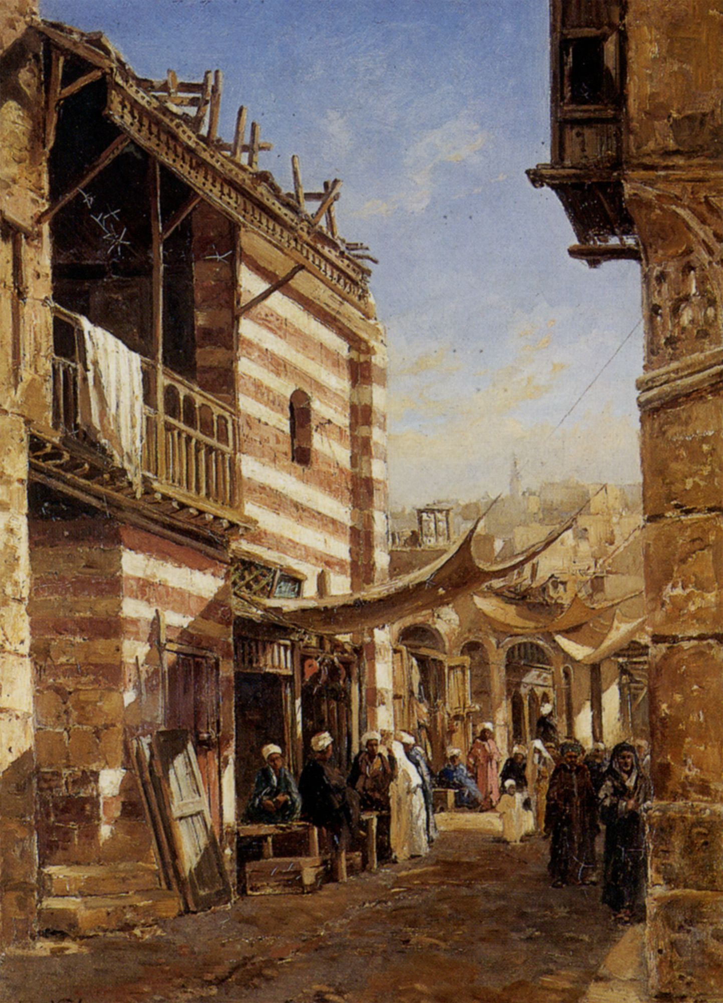 The School near the Babies Sharouri Cairo by John Varley Junior