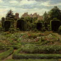 The Topiary Gardens ­Levens Hall ­Cumbria by Walter Frederick Roofe Tyndale