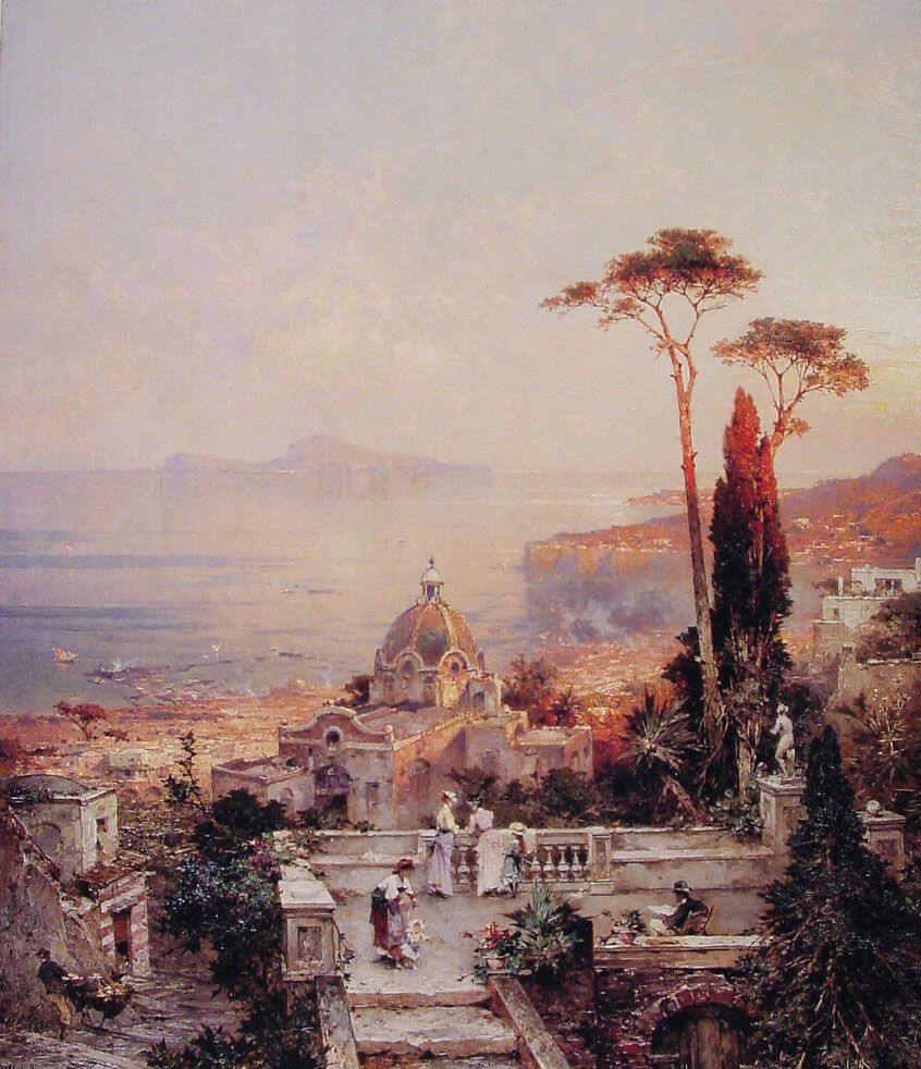 The view from the Balcony by Franz Richard Unterberger