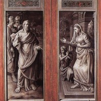 Triptych of the Micault Family (closed) by Jan Cornelisz Vermeyen
