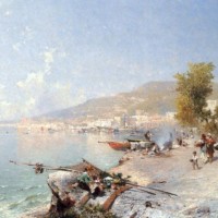 Vietri Sul Mare, Looking Towards Salerno by Franz Richard Unterberger