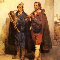Village Musicians by Horace Vernet