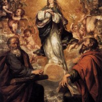 Virgin of the Immaculate Conception with Sts Andrew and John the Baptist by Juan de Valdes Leal