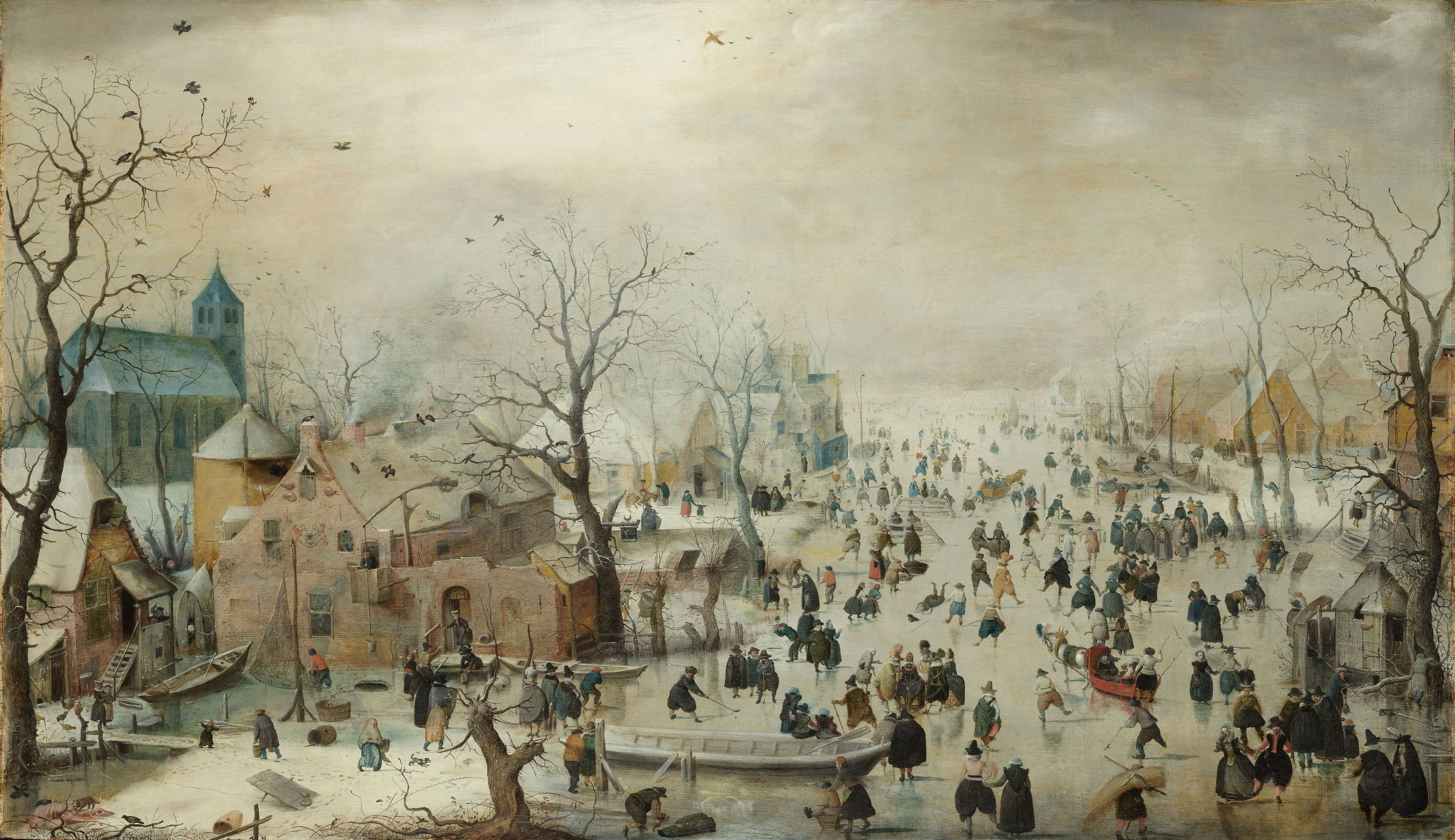 Winter Landscape by Hendrick Avercamp