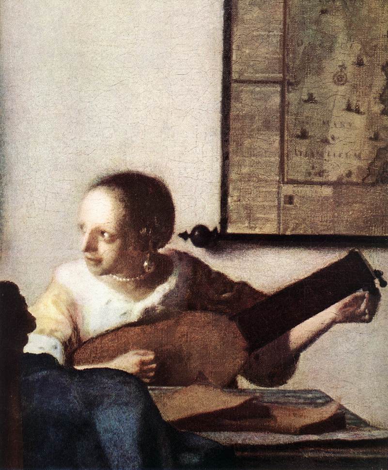 Woman with a Lute near a Window by Johannes Vermeer