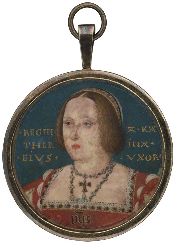 Portrait of Catherine of Aragon by Lucas Horenbout	 