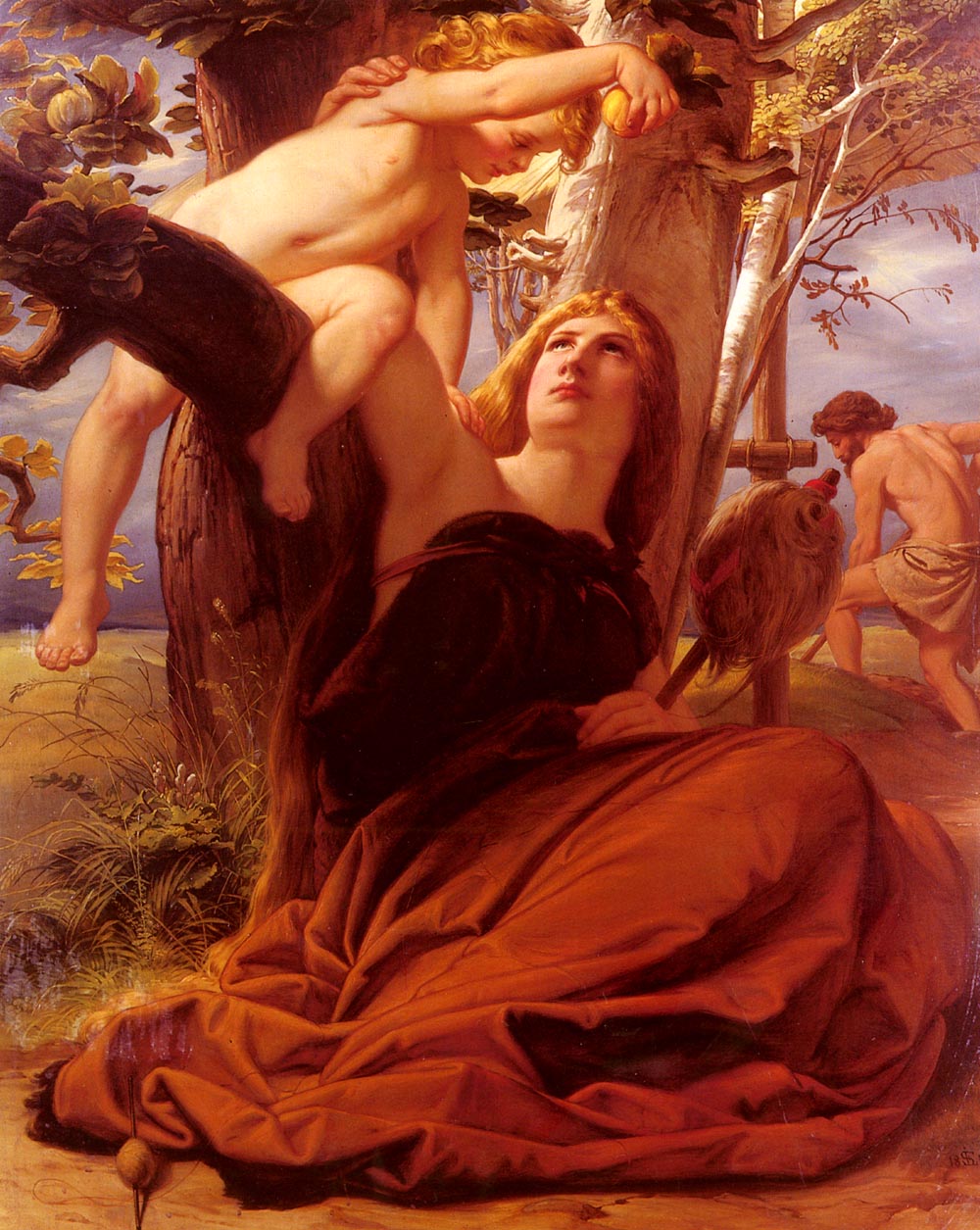 Adam and Eve after the Fall by Edward von Steinle