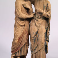 Christ and Thomas by Luca della Robbia