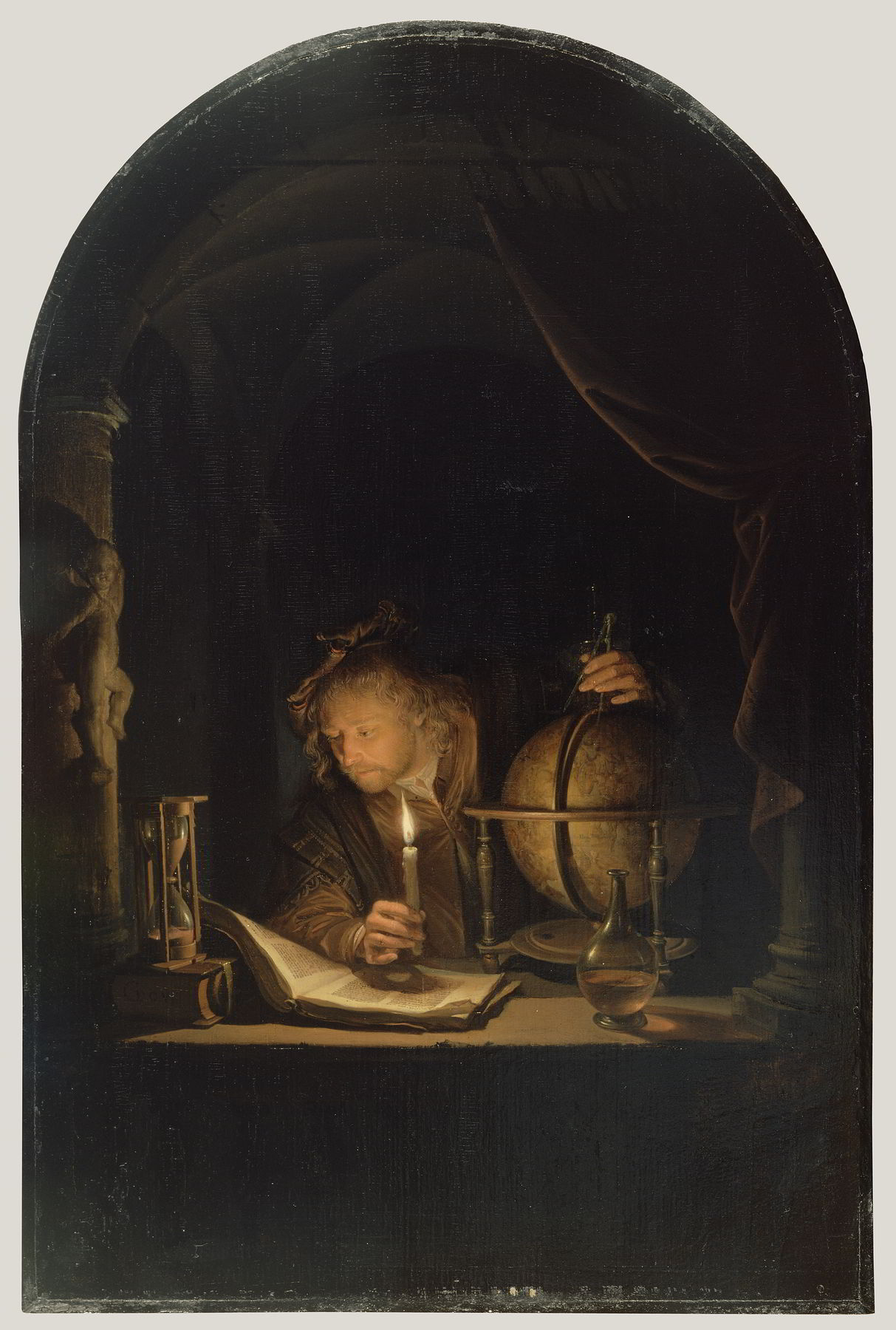 The Astronomer by Candlelight by Gerrit Dou