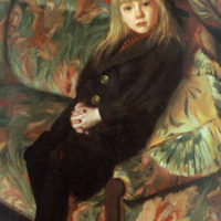 A Portrait of a Girl by Gustave Max Stevens