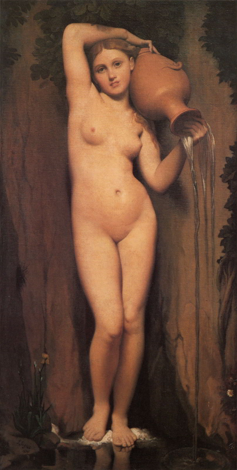La Source by Jean Auguste Dominique Ingres