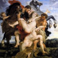 Rape of the Daughters of Leucippus by Peter Paul Rubens