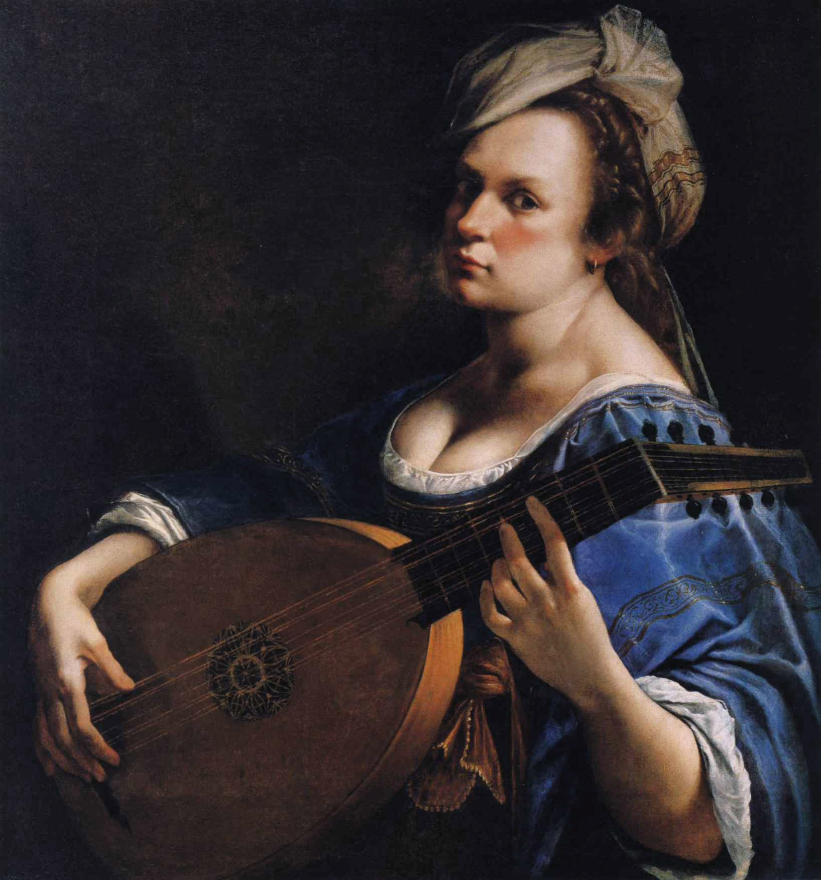 Self-Portrait as a Lute Player by Artemisia Gentileschi