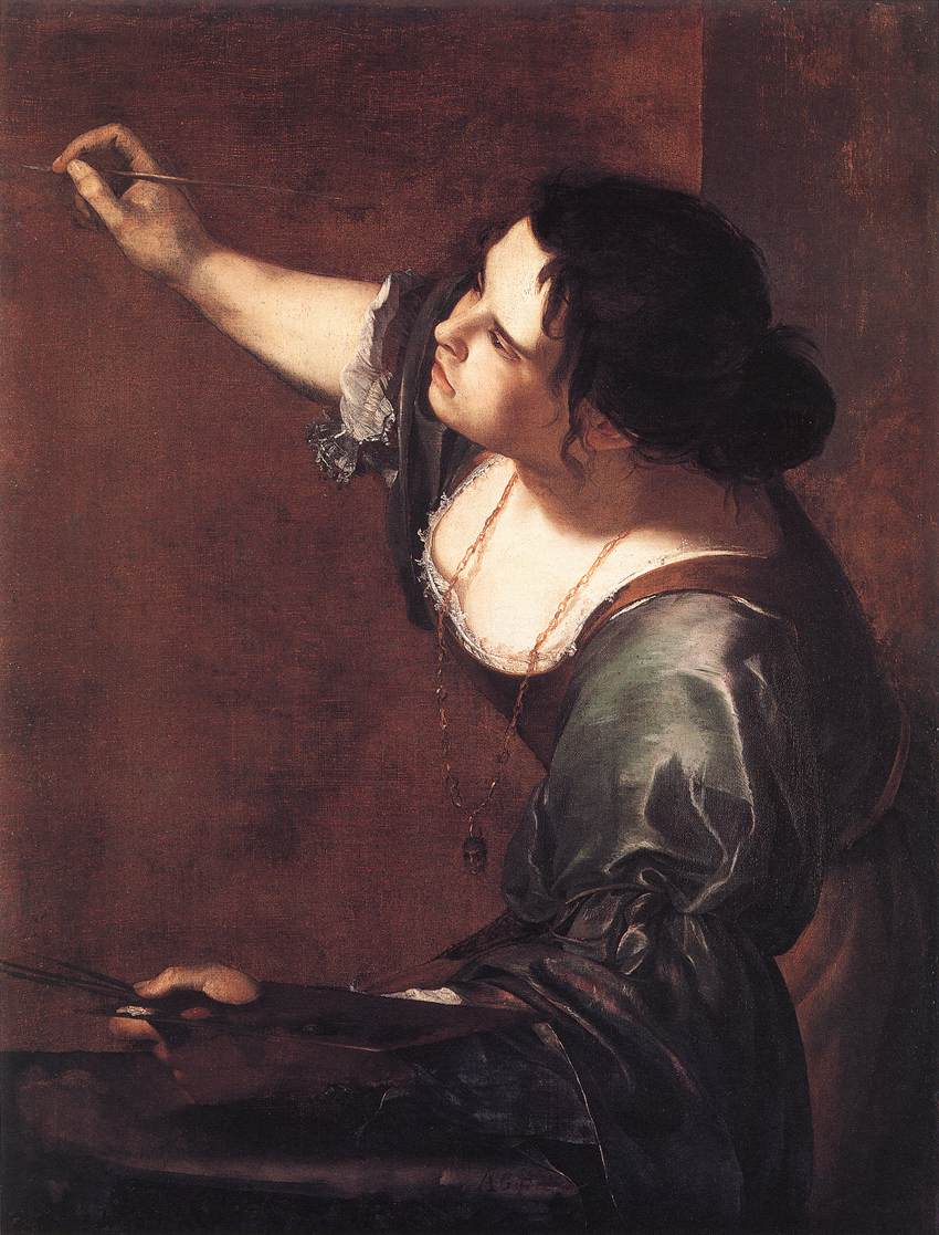 Self­Portrait as the Allegory of Painting by Artemisia Gentileschi