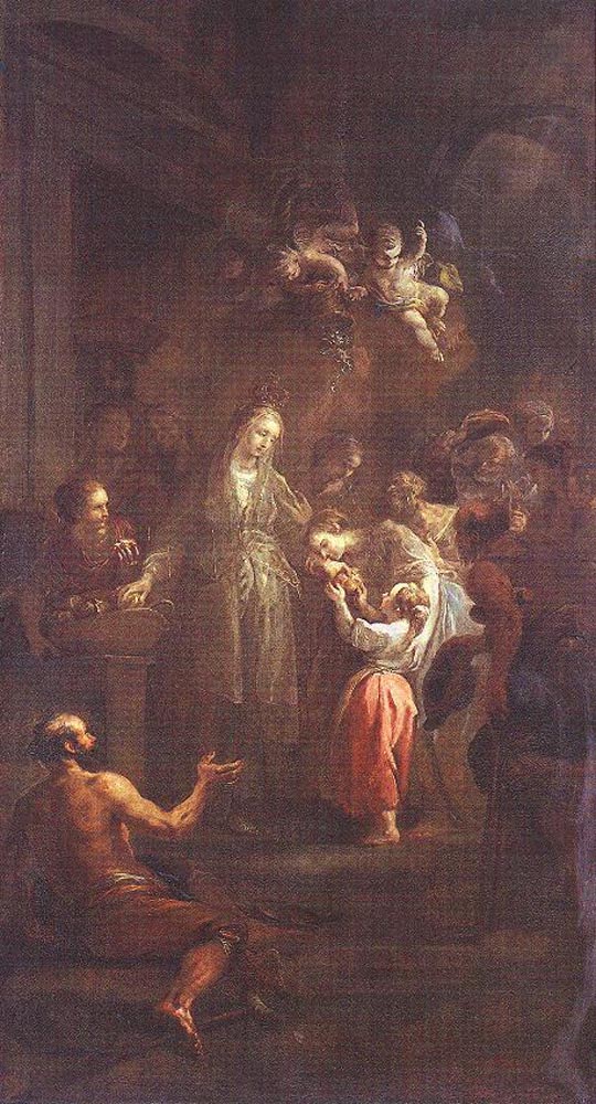 St Elisabeth Distributing Alms by Martin Johann Schmidt