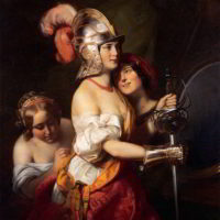The Armed Maiden by Friedrich von Amerling